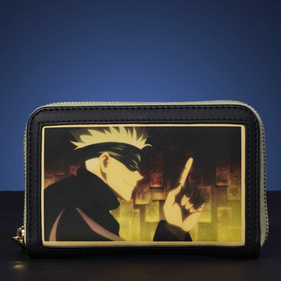 Handbags & Wallets * | Jujutsu Kaisen Satoru Gojo Zip Around Wallet Loungefly Low Price