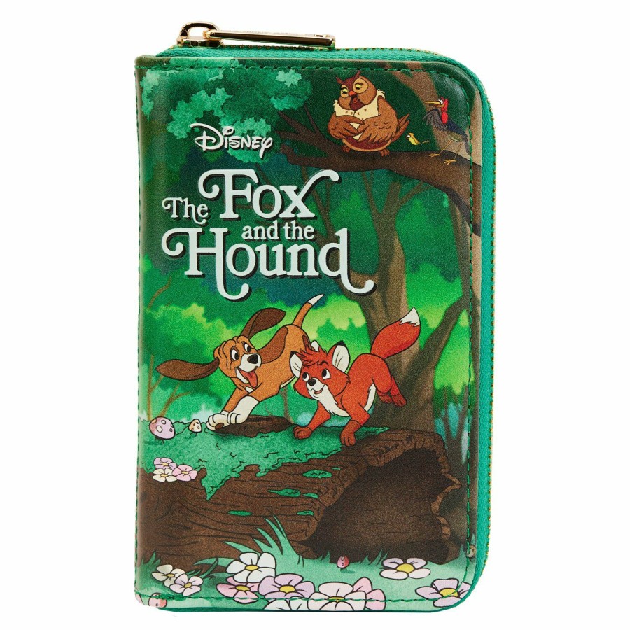 Handbags & Wallets * | The Fox And The Hound Book Zip Around Wallet Loungefly Large Choice