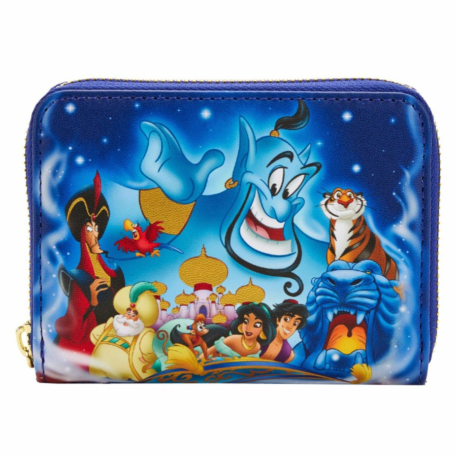 Handbags & Wallets * | Aladdin 30Th Anniversary Zip Around Wallet Loungefly Best Choice