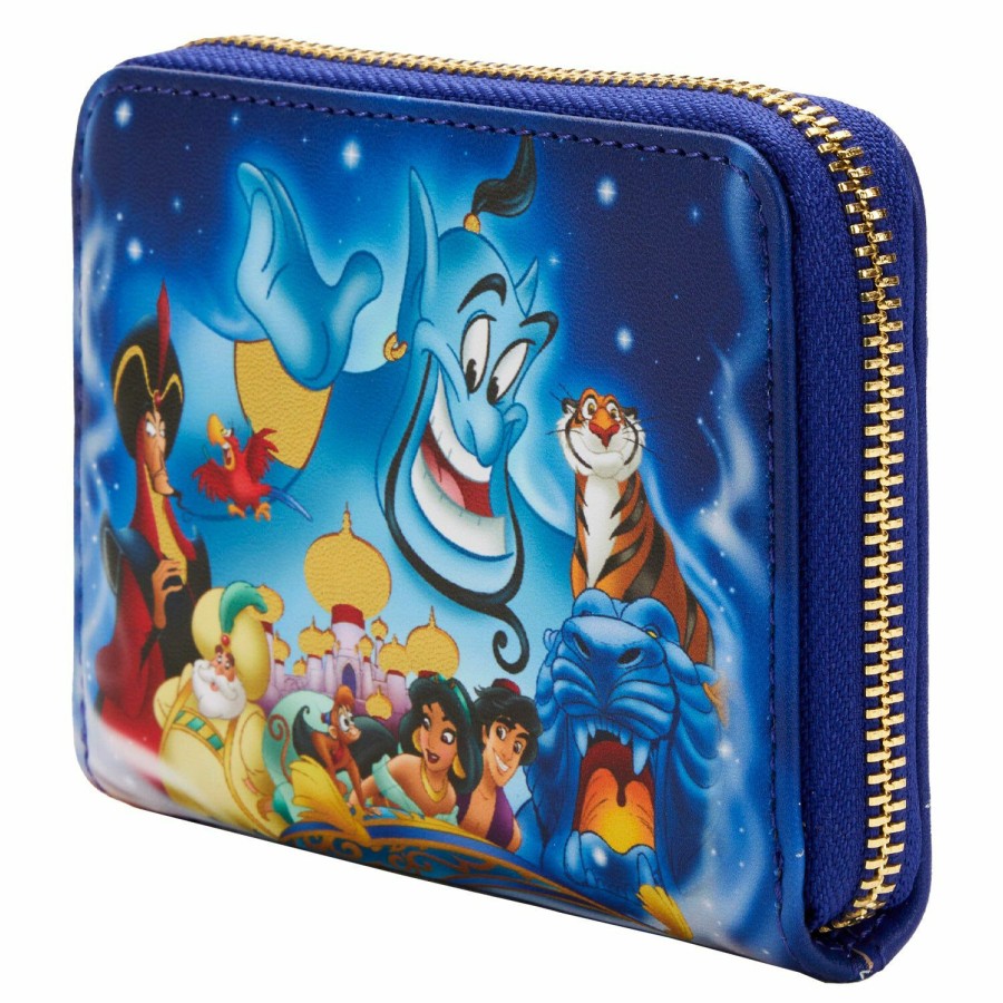 Handbags & Wallets * | Aladdin 30Th Anniversary Zip Around Wallet Loungefly Best Choice