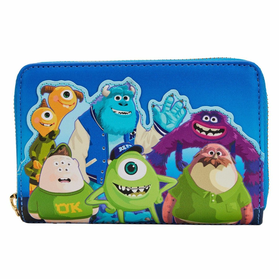 Handbags & Wallets * | Monster'S University Scare Games Zip Around Wallet Loungefly Free Delivery