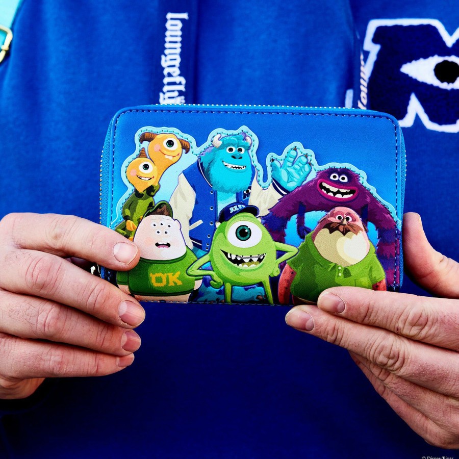 Handbags & Wallets * | Monster'S University Scare Games Zip Around Wallet Loungefly Free Delivery