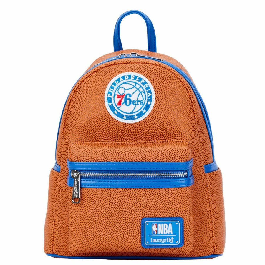 Handbags & Wallets * | Nba Philadelphia 76Ers Basketball Logo Mini Backpack Loungefly Special Style