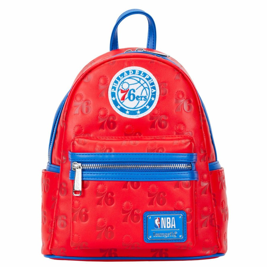 Handbags & Wallets * | Nba Philadelphia 76Ers Logo Mini Backpack Loungefly Limited Edition