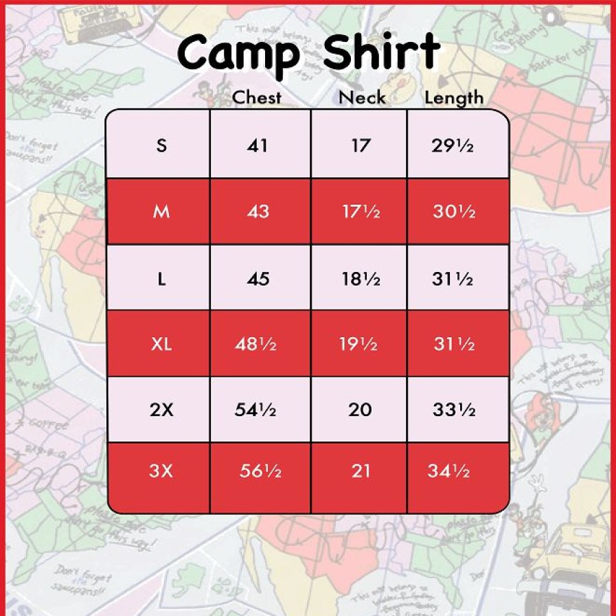 Tops * | A Goofy Movie Map Camp Shirt Loungefly Popular