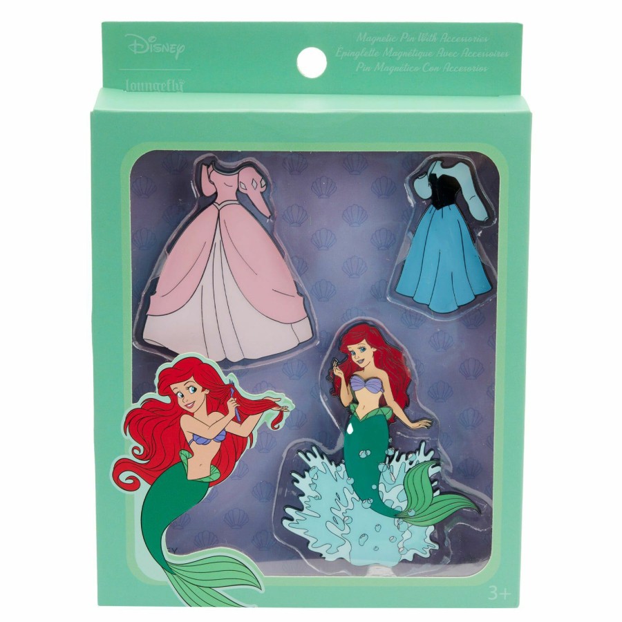 Accessories * | The Little Mermaid Paper Doll Pin Set Loungefly Classical