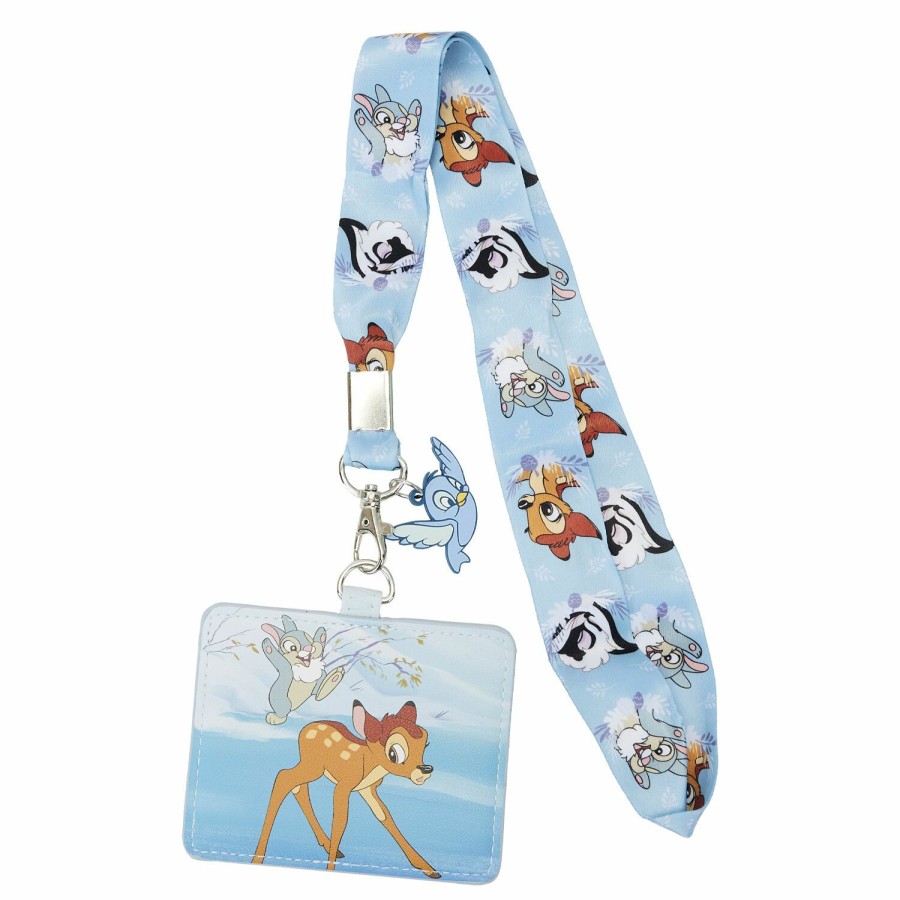 Small Accessories * | Bambi Snowy Day Lanyard With Card Holder Loungefly Exclusive