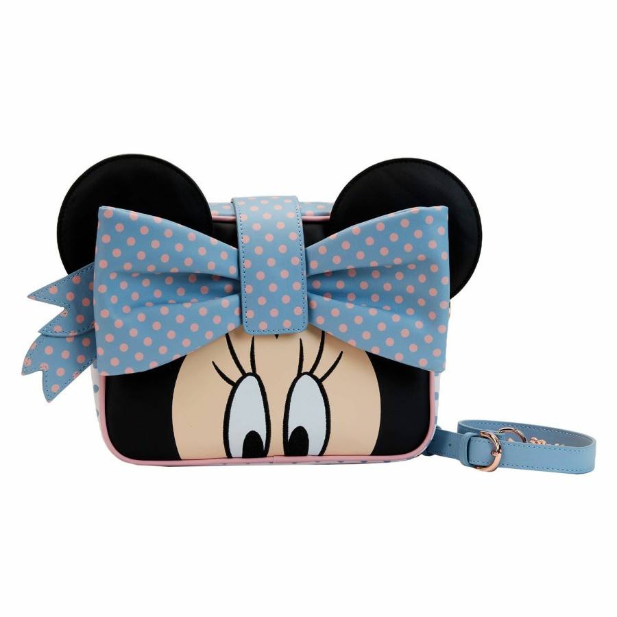 Handbags & Wallets * | Minnie Mouse Pastel Polka Dot Crossbody Bag Loungefly Wholesale