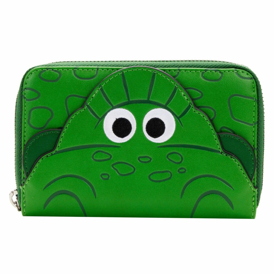 Handbags & Wallets * | Nycc Exclusive Toy Story Rex Cosplay Zip Around Wallet Loungefly Excellent Quality