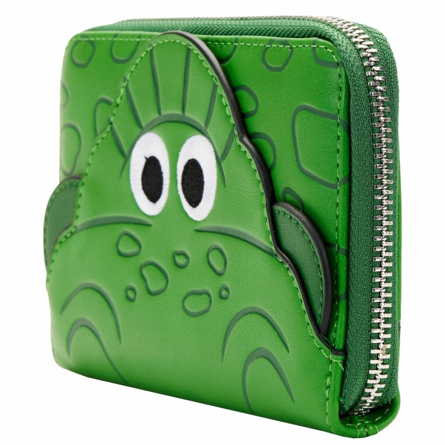 Handbags & Wallets * | Nycc Exclusive Toy Story Rex Cosplay Zip Around Wallet Loungefly Excellent Quality