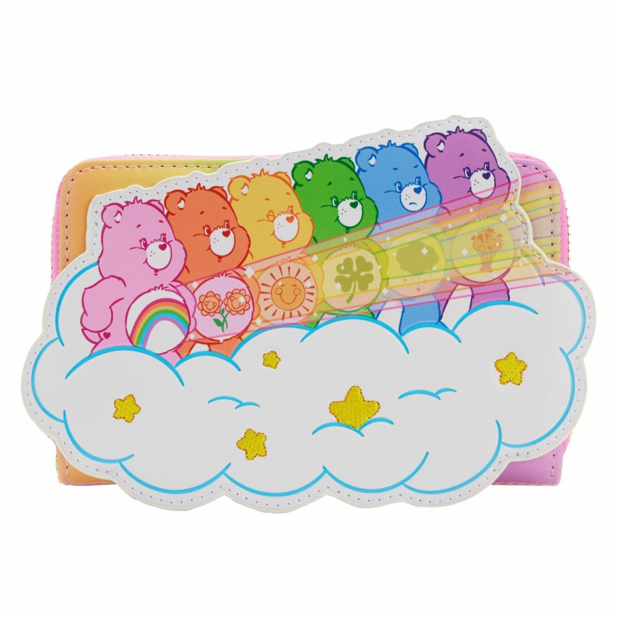 Handbags & Wallets * | Care Bears Stare Zip Around Wallet Loungefly Reliable Quality