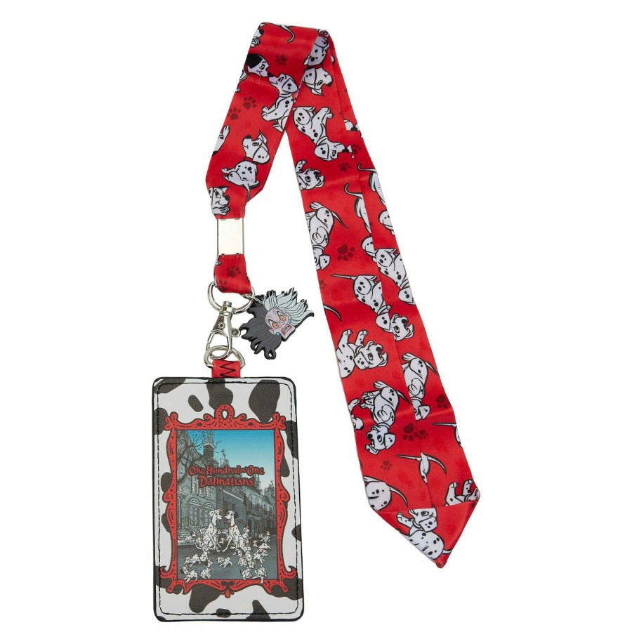 Small Accessories * | 101 Dalmatians Lanyard With Card Holder Loungefly Bargain Sale