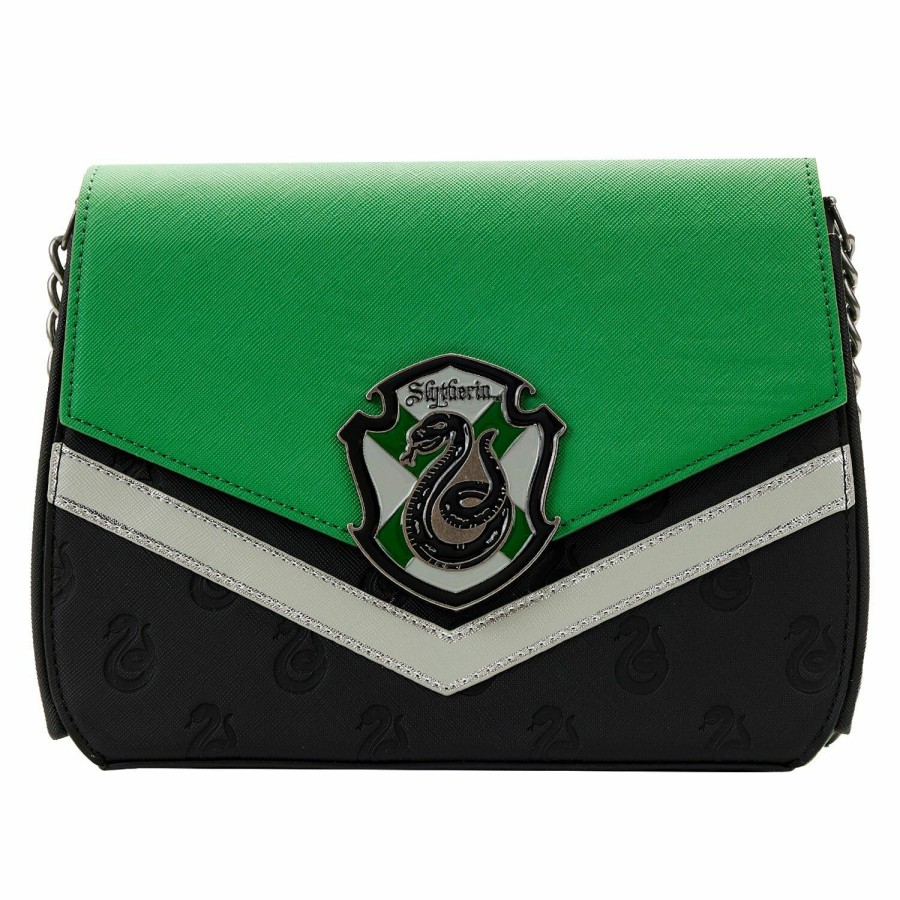 Handbags & Wallets * | Harry Potter Slytherin Crossbody Bag Loungefly Sale