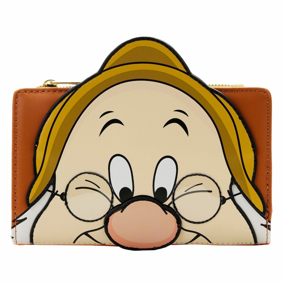 Handbags & Wallets * | Exclusive Snow White And The Seven Dwarfs Doc Zip Around Wallet Loungefly Fashion