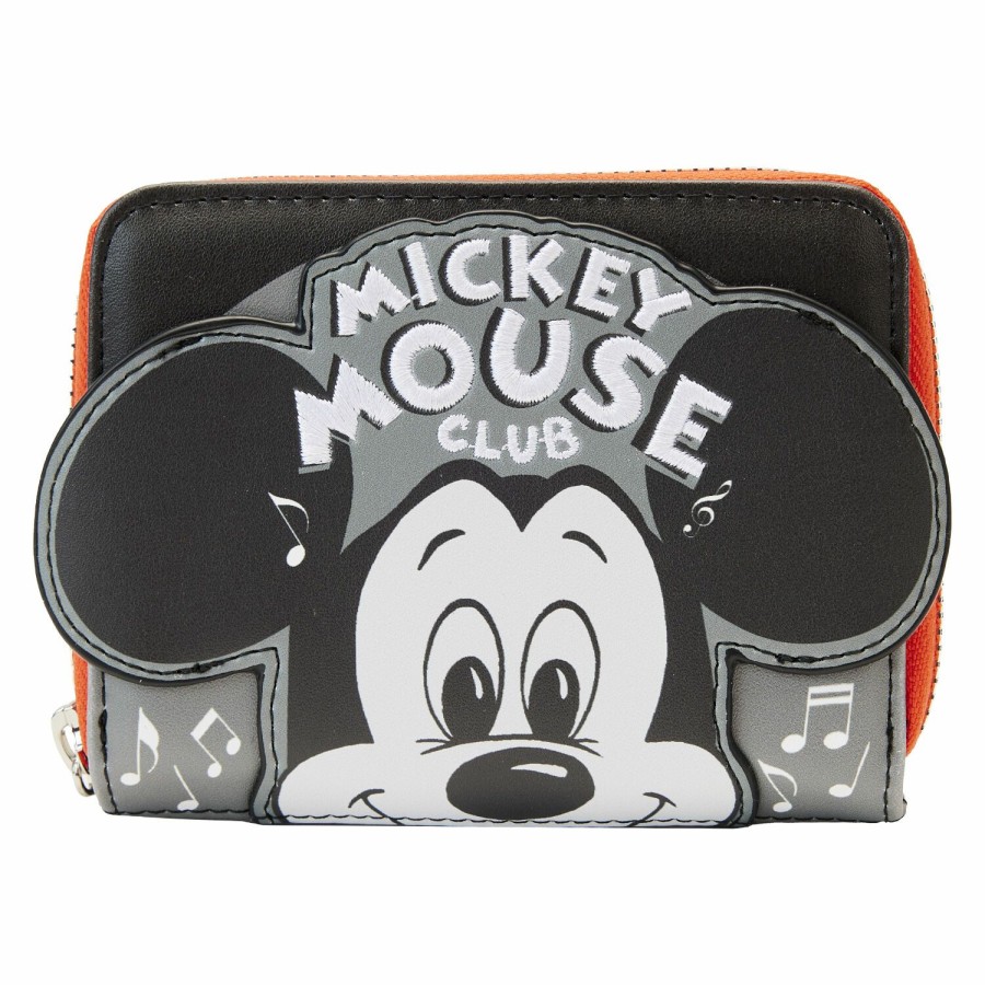 Handbags & Wallets * | Disney100 Mickey Mouse Club Zip Around Wallet Loungefly Cheap Online