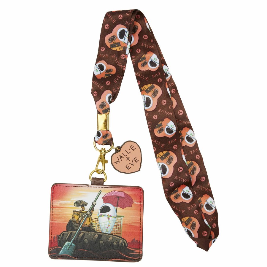 Small Accessories * | Wall-E Date Night Lanyard With Card Holder Loungefly Tendy Style