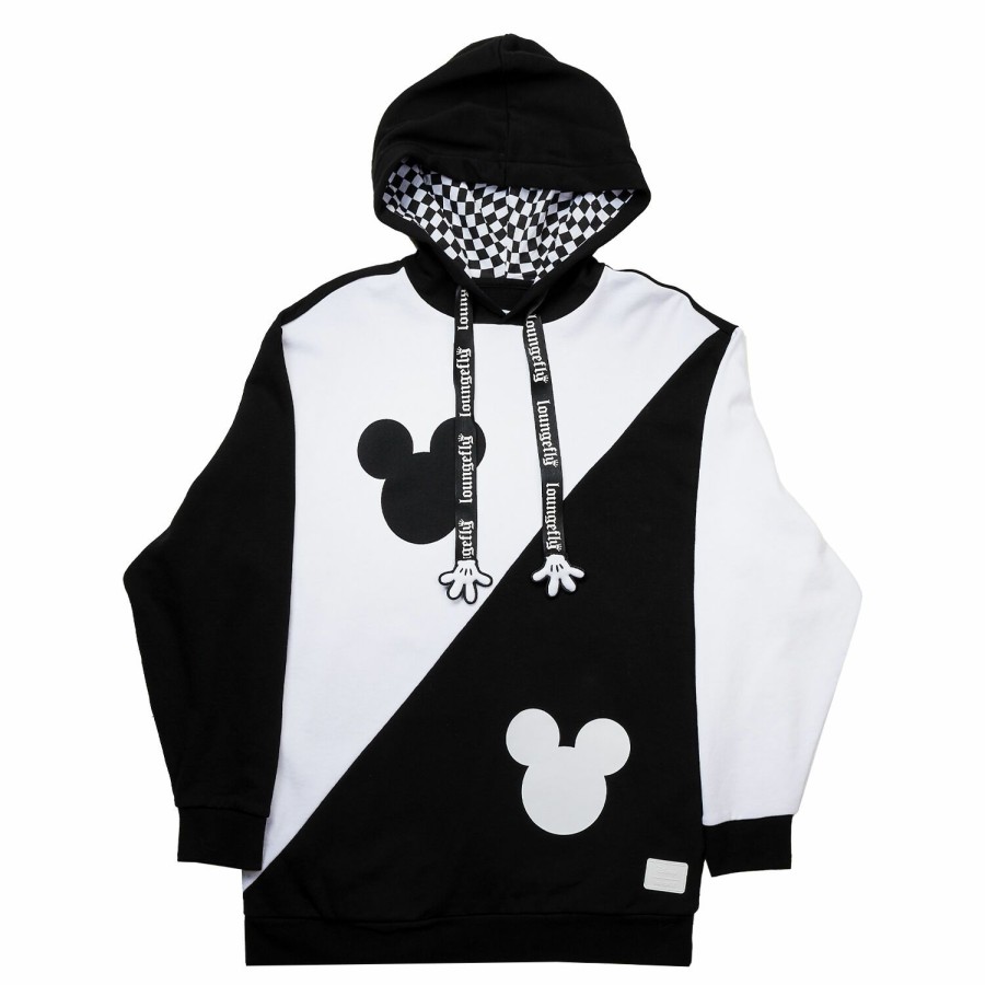 Tops * | Mickey Mouse Y2K Ying And Yang Unisex Hoodie Loungefly Online Store