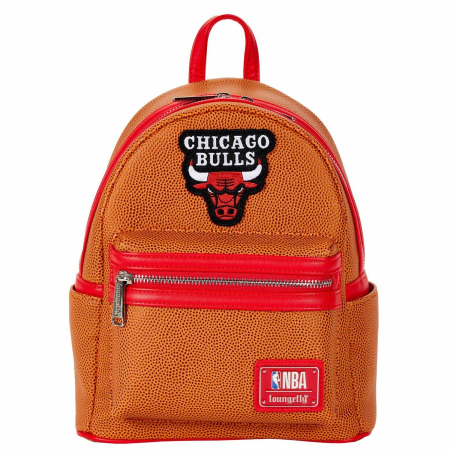 Handbags & Wallets * | Nba Chicago Bulls Basketball Logo Mini Backpack Loungefly New Threads