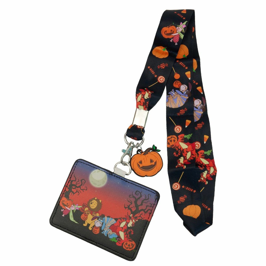 Small Accessories * | Winnie The Pooh And Gang Lanyard With Card Holder Loungefly Less Expensive