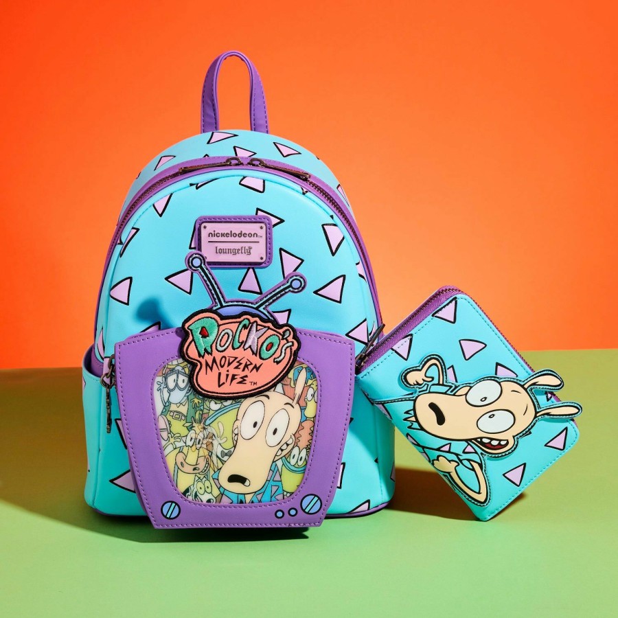 Handbags & Wallets * | Rocko'S Modern Life Lenticular Tv Mini Backpack Loungefly Best Sellers