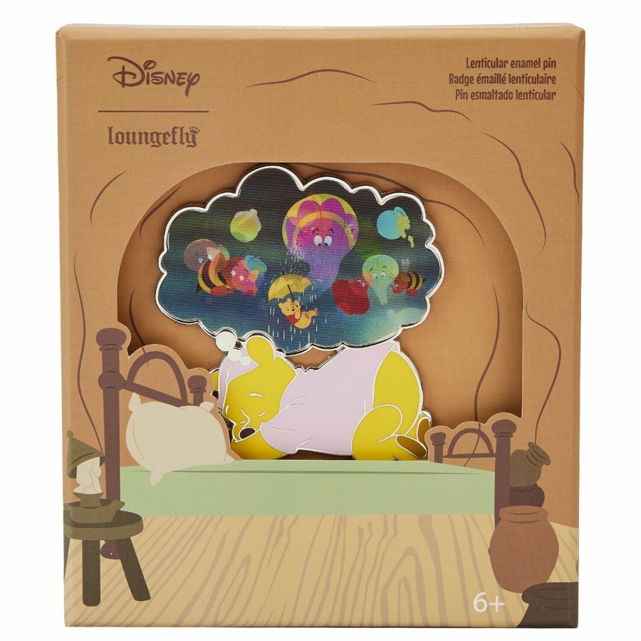 Accessories * | Winnie The Pooh Heffa-Dream Lenticular Pin Loungefly Best Sellers