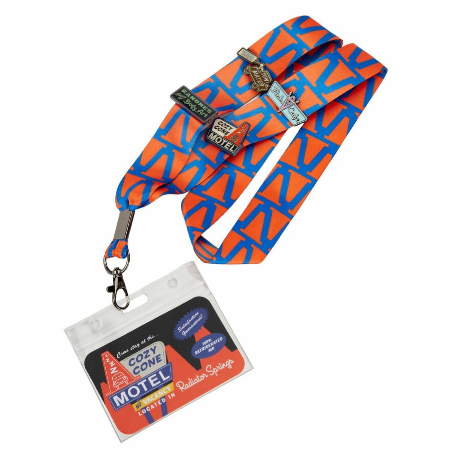 Small Accessories * | Radiator Springs Lanyard With Card Holder Loungefly Premium