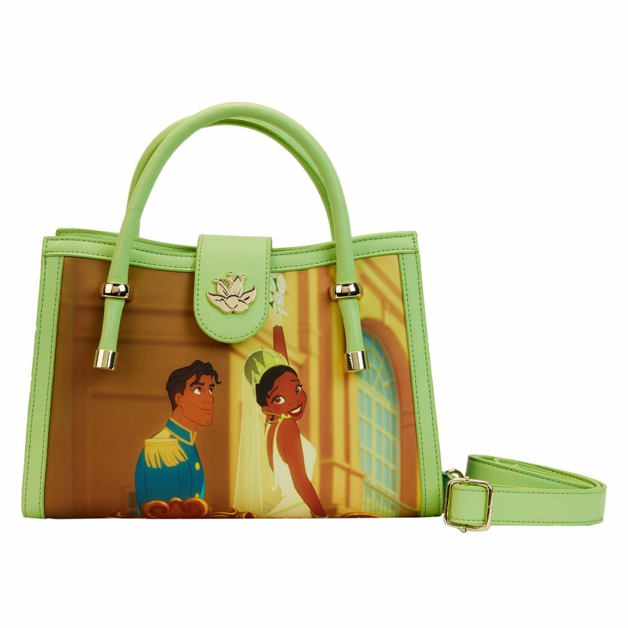 Handbags & Wallets * | The Princess And The Frog Princess Scene Crossbody Bag Loungefly Top Sell