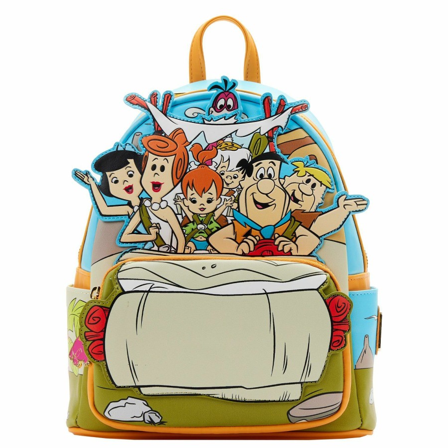 Handbags & Wallets * | Exclusive The Flintstones Flintmobile Mini Backpack Loungefly Classical