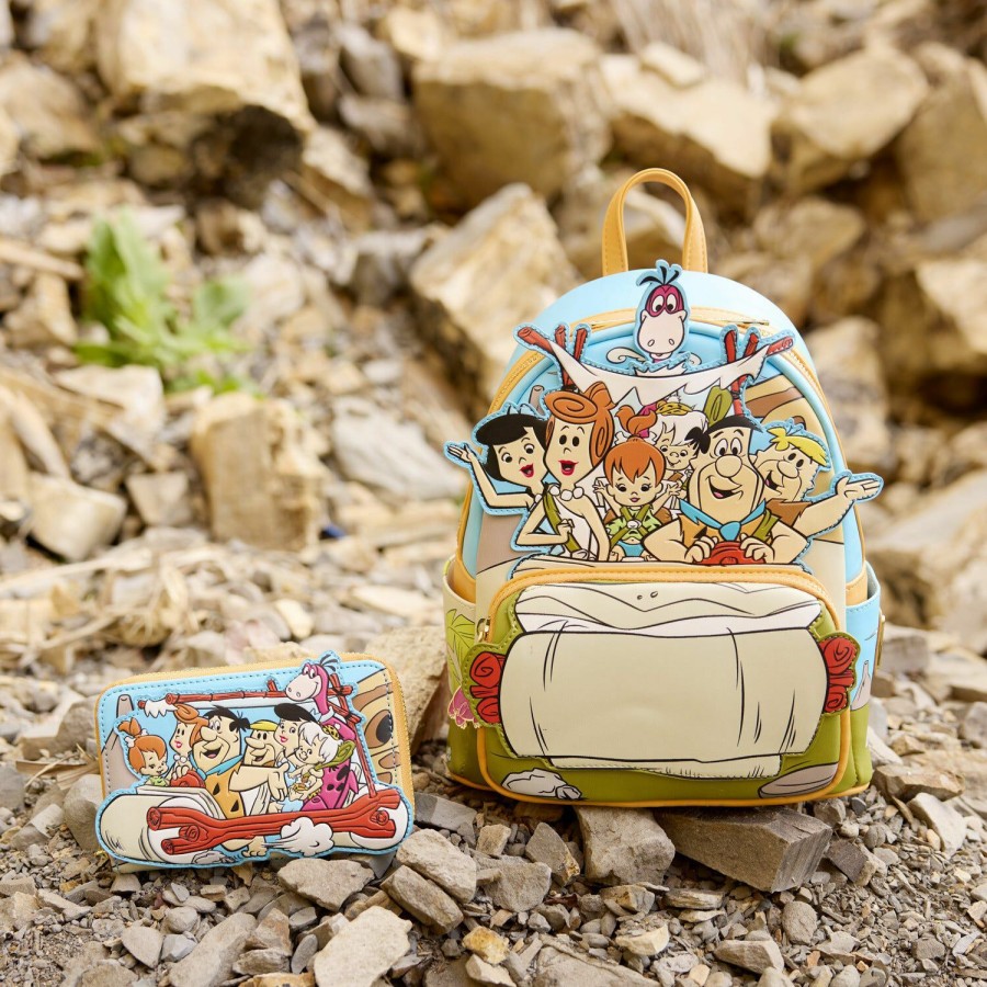 Handbags & Wallets * | Exclusive The Flintstones Flintmobile Mini Backpack Loungefly Classical