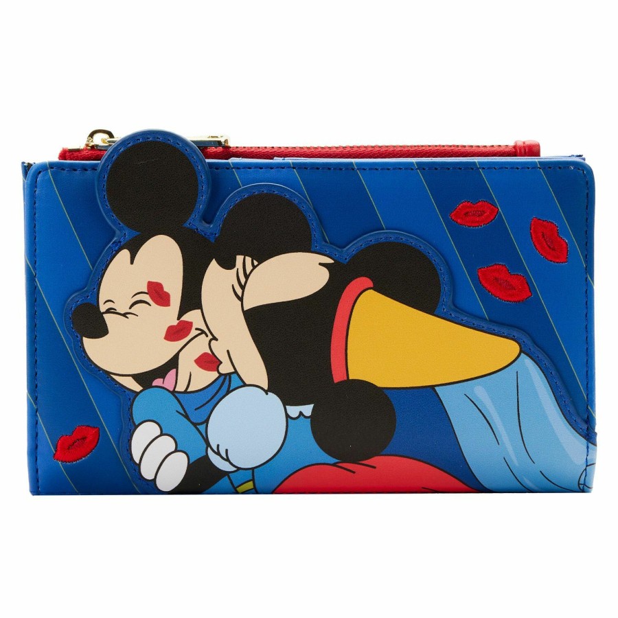 Handbags & Wallets * | Brave Little Tailor Mickey And Minnie Mouse Flap Wallet Loungefly Flash Sale