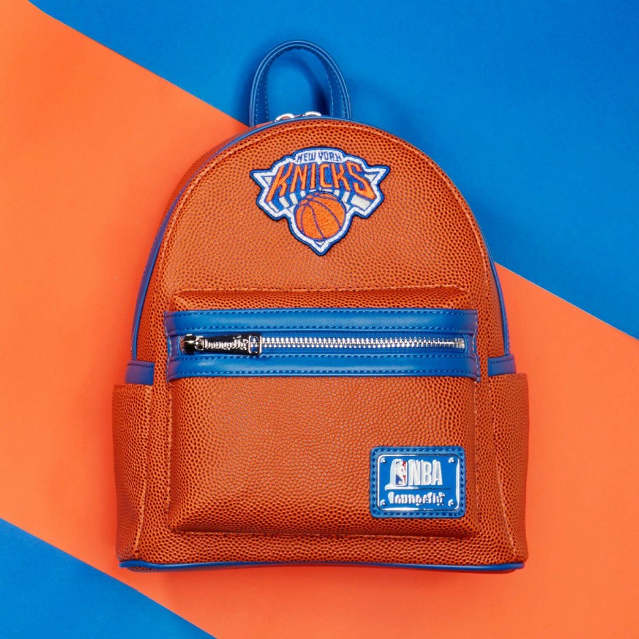 Handbags & Wallets * | Nba New York Knicks Basketball Logo Mini Backpack Loungefly Online Sales