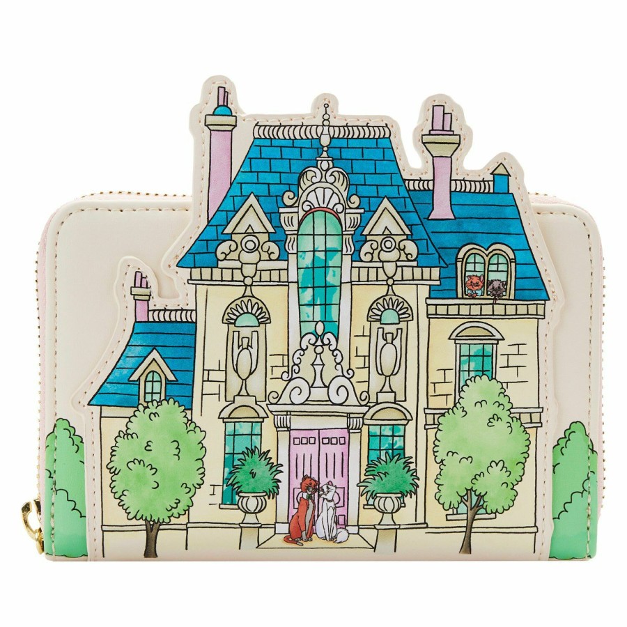 Handbags & Wallets * | The Aristocats Marie House Zip Around Wallet Loungefly Shop