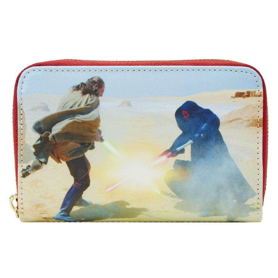 Handbags & Wallets * | Star Wars: The Phantom Menace Final Frames Zip Around Wallet Loungefly Latest Fashion