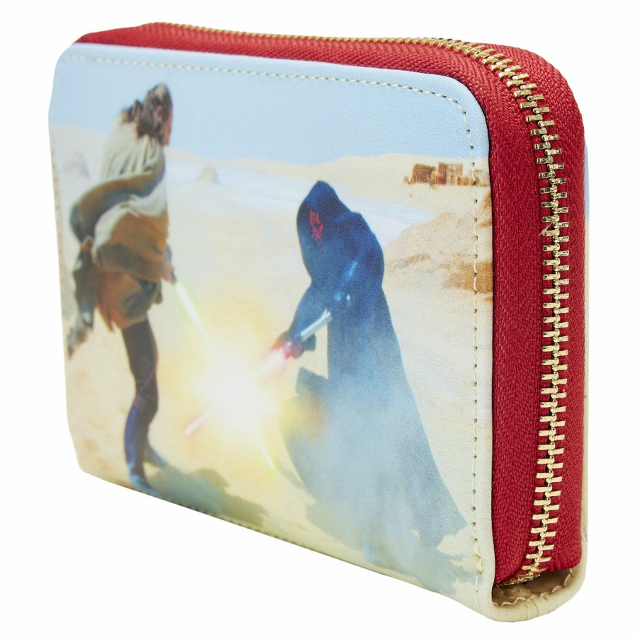 Handbags & Wallets * | Star Wars: The Phantom Menace Final Frames Zip Around Wallet Loungefly Latest Fashion