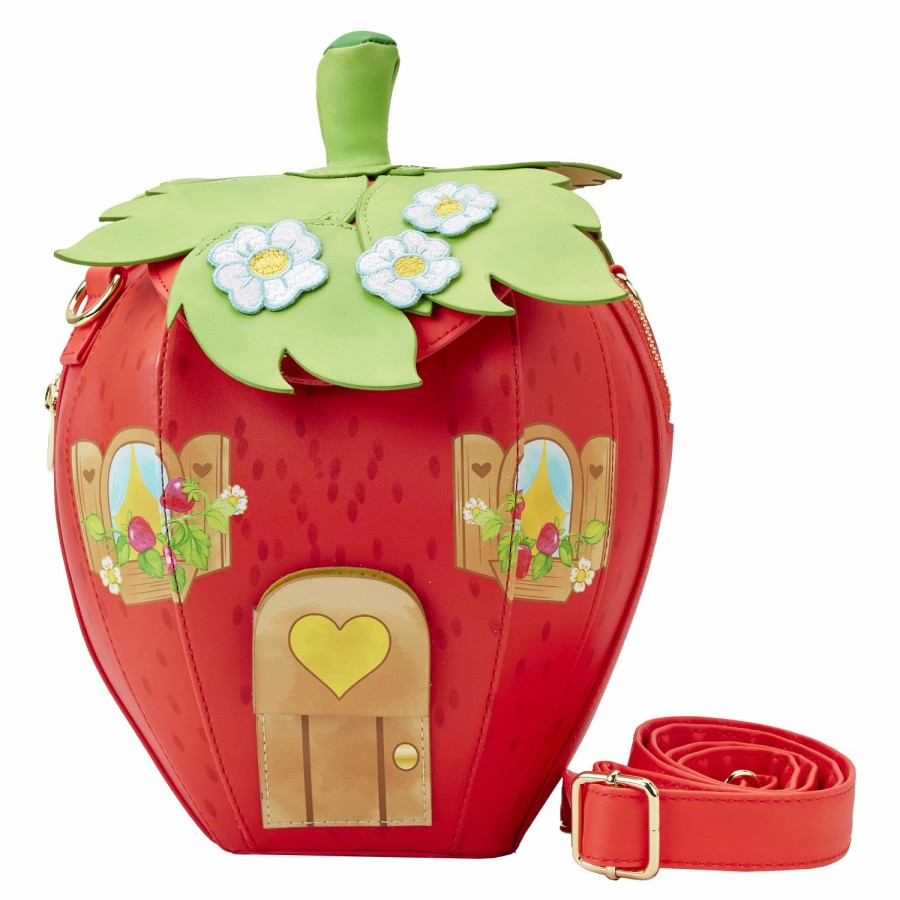 Handbags & Wallets * | Strawberry Shortcake Strawberry House Crossbody Bag Loungefly Cheap Online