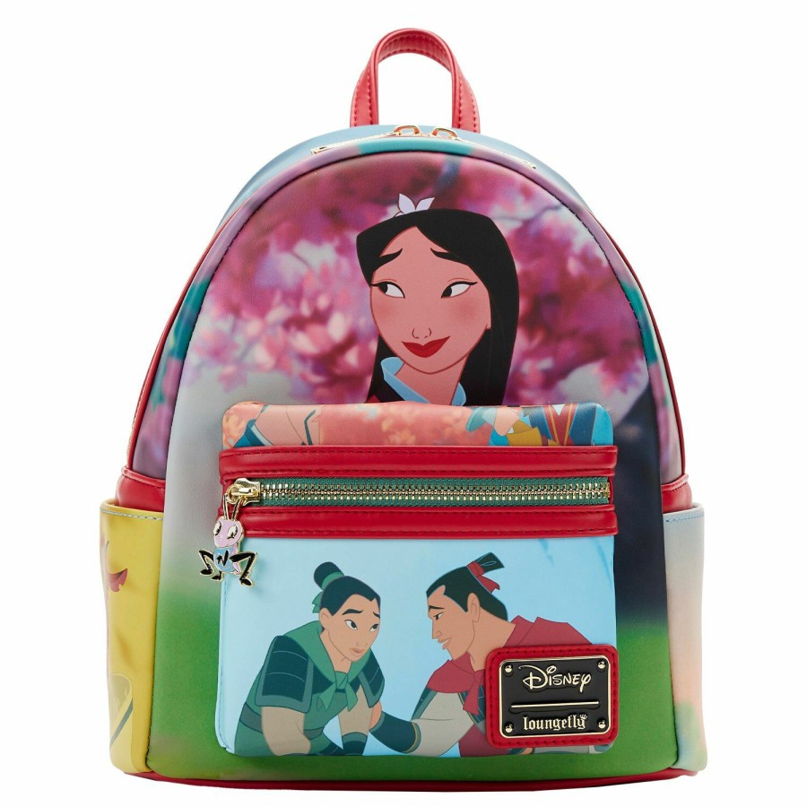 Handbags & Wallets * | Mulan Princess Scene Mini Backpack Loungefly New Arrivals