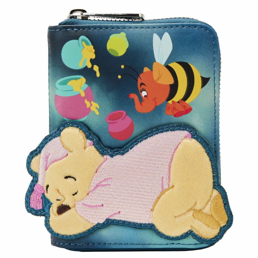 Handbags & Wallets * | Winnie The Pooh Heffa-Dream Glow Zip Around Wallet Loungefly Special