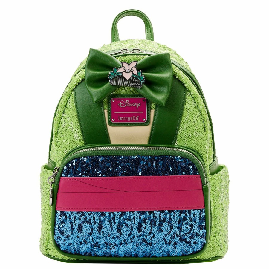 Handbags & Wallets * | Exclusive Mulan Sequin Mini Backpack Loungefly Opening Sales