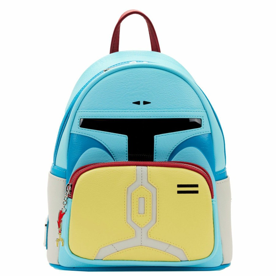 Handbags & Wallets * | Nycc Exclusive Star Wars Droids Boba Fett Mini Backpack Loungefly Tendy Style