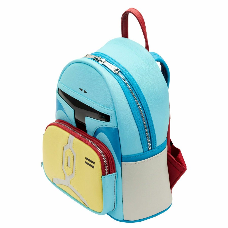 Handbags & Wallets * | Nycc Exclusive Star Wars Droids Boba Fett Mini Backpack Loungefly Tendy Style