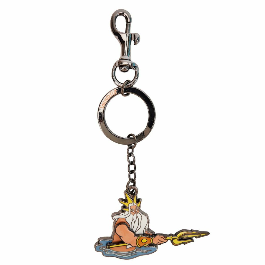 Small Accessories * | The Little Mermaid Triton'S Gift Keychain Loungefly Large Choice