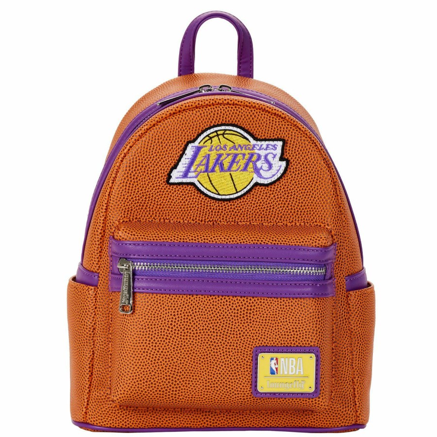 Handbags & Wallets * | Nba Los Angeles Lakers Basketball Logo Mini Backpack Loungefly Store