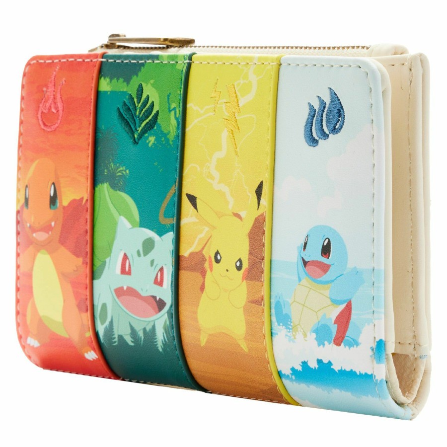 Handbags & Wallets * | Pokemon Elements Flap Wallet Loungefly Latest