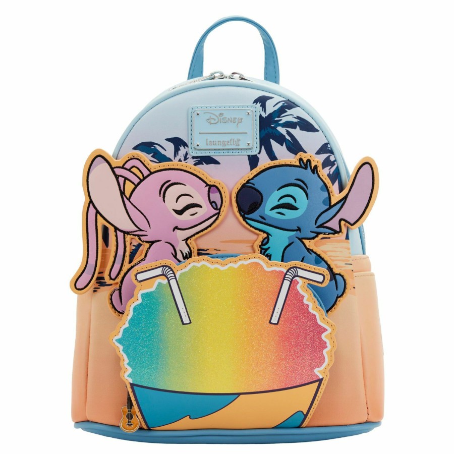 Handbags & Wallets * | Lilo & Stitch Angel And Stitch Snow Cone Date Mini Backpack Loungefly Online