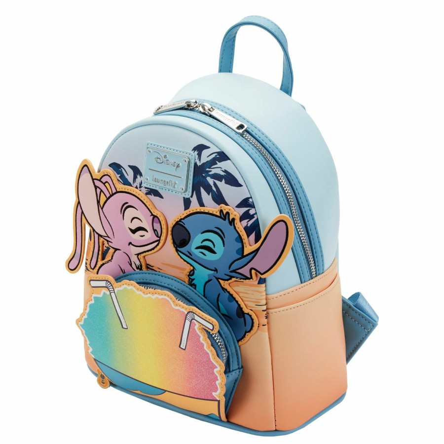 Handbags & Wallets * | Lilo & Stitch Angel And Stitch Snow Cone Date Mini Backpack Loungefly Online