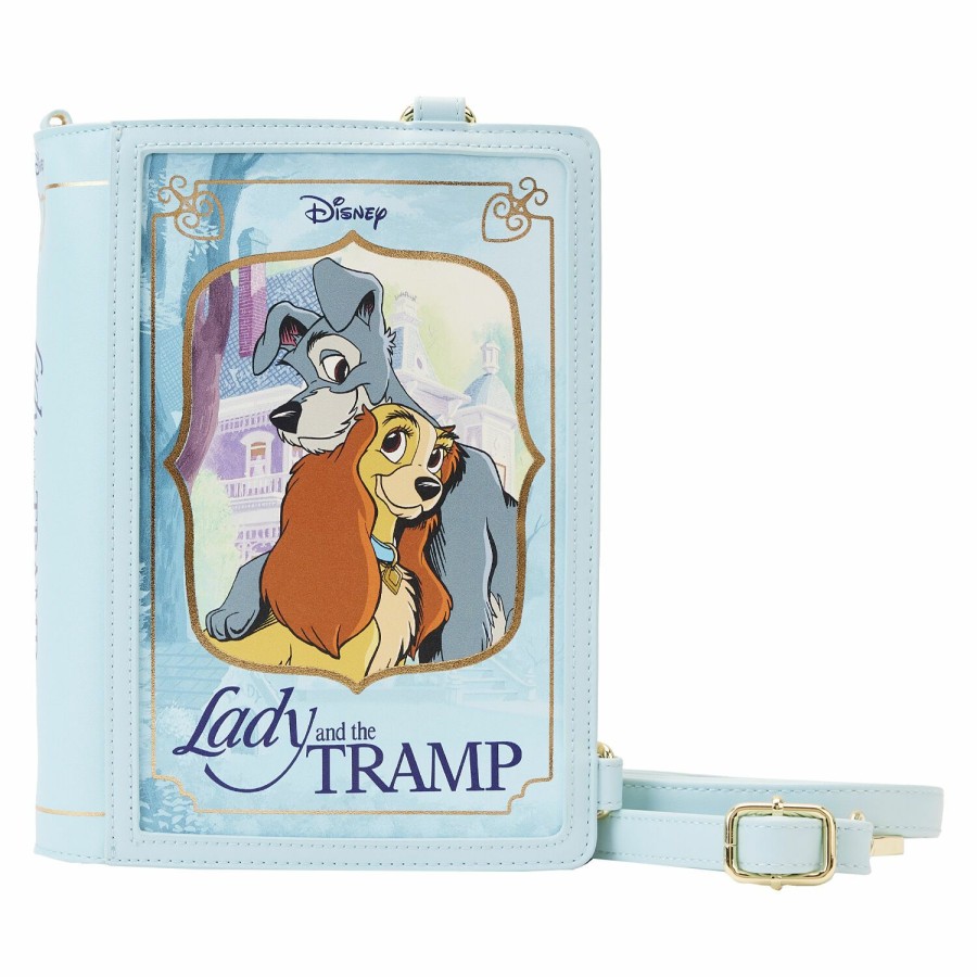 Handbags & Wallets * | Lady And The Tramp Book Convertible Crossbody Bag Loungefly Unique