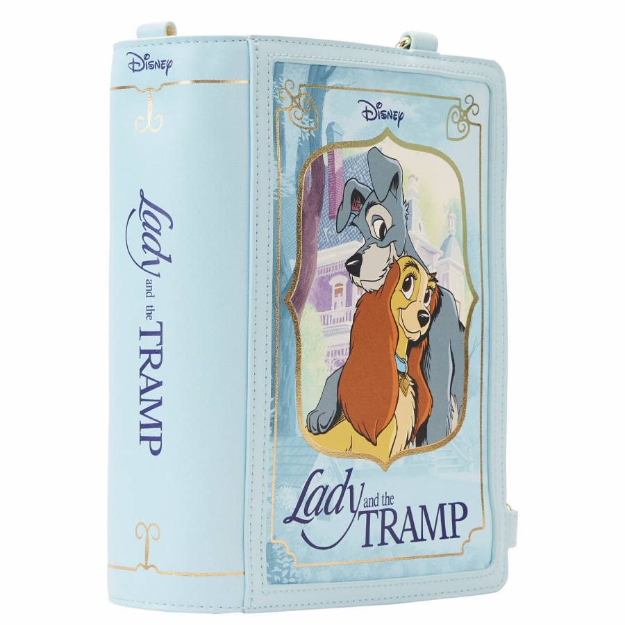 Handbags & Wallets * | Lady And The Tramp Book Convertible Crossbody Bag Loungefly Unique