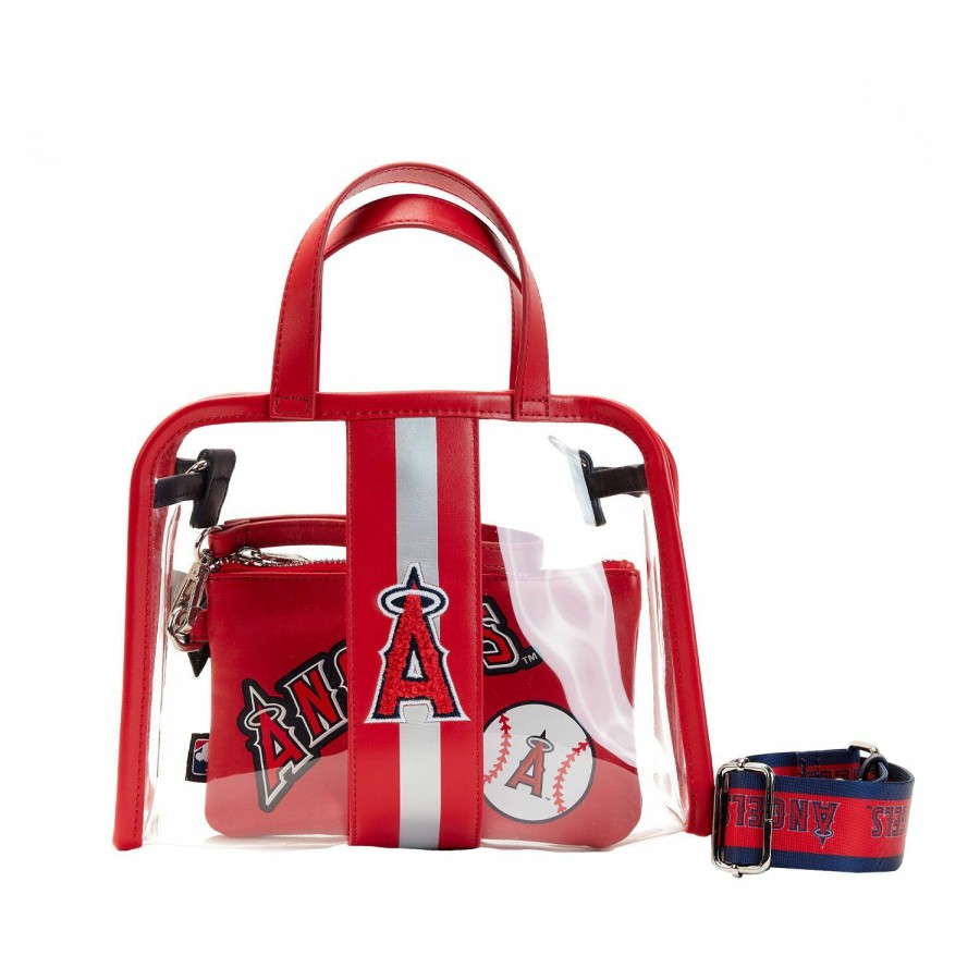 Handbags & Wallets * | Mlb La Angels Stadium Crossbody Bag With Pouch Loungefly Hot Sale