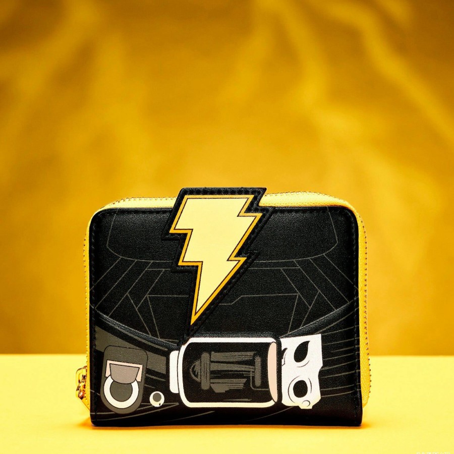 Handbags & Wallets * | Black Adam Glow Cosplay Zip Around Wallet Loungefly Online