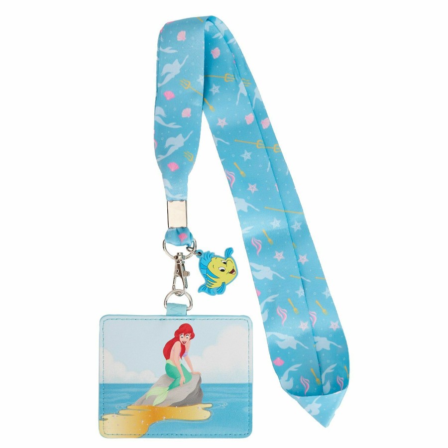 Small Accessories * | The Little Mermaid Triton'S Gift Lanyard With Card Holder Loungefly Discount Online